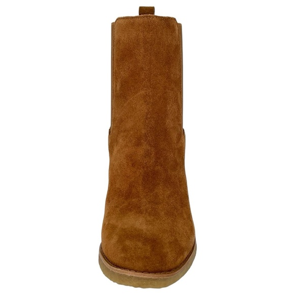 Lauren Ralph Lauren Marianna Tan Suede Leather Womens Ankle Boots Size 5.5M - Picture 7 of 13